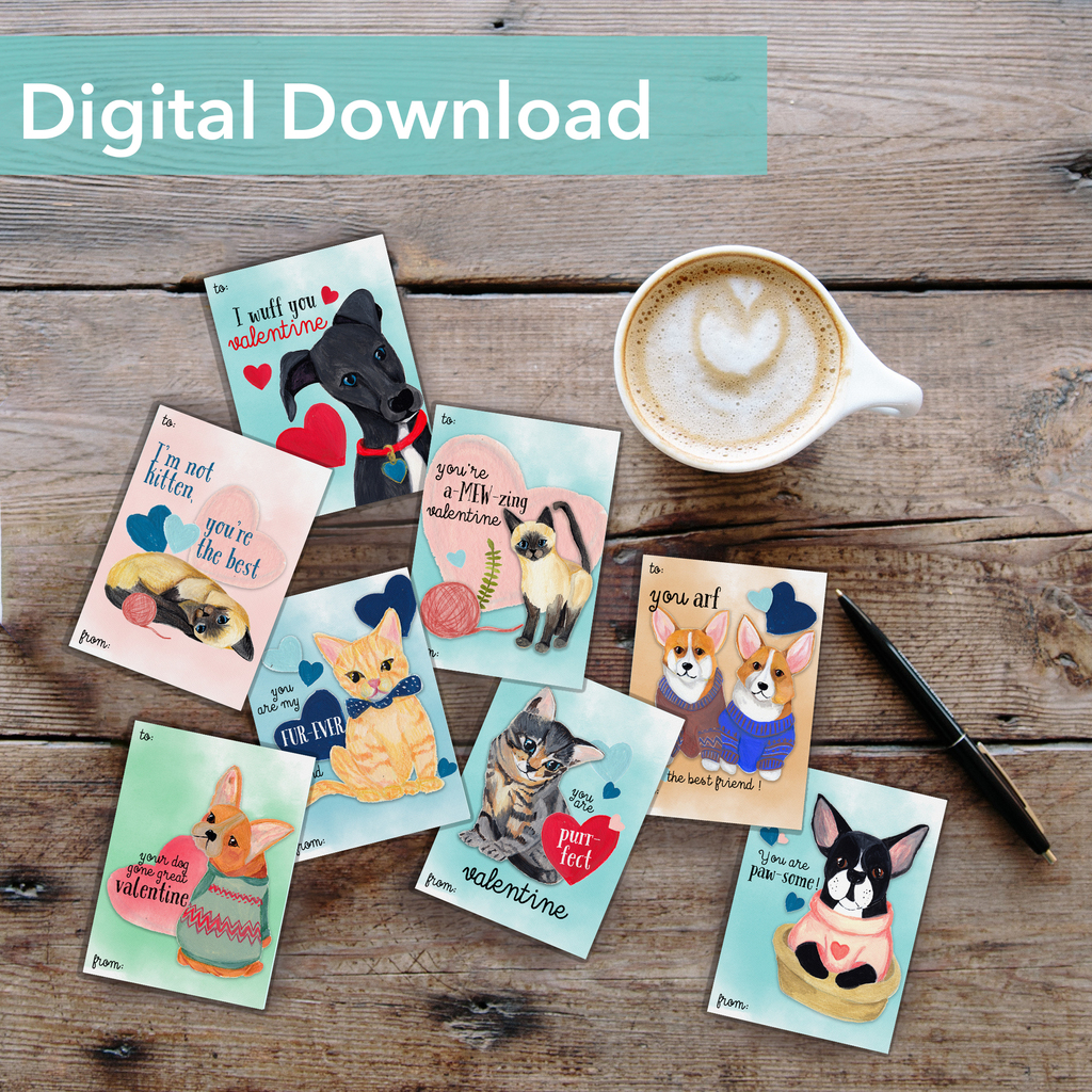 Who remembers getting Valentines ready for your class when you were a kid?  I always loved picking our just the right Valentine for my classmates.  I would have loved nature themed cards - so I figured I would create some.  I've created two collections, … instagr.am/p/CoVndnIvifD/