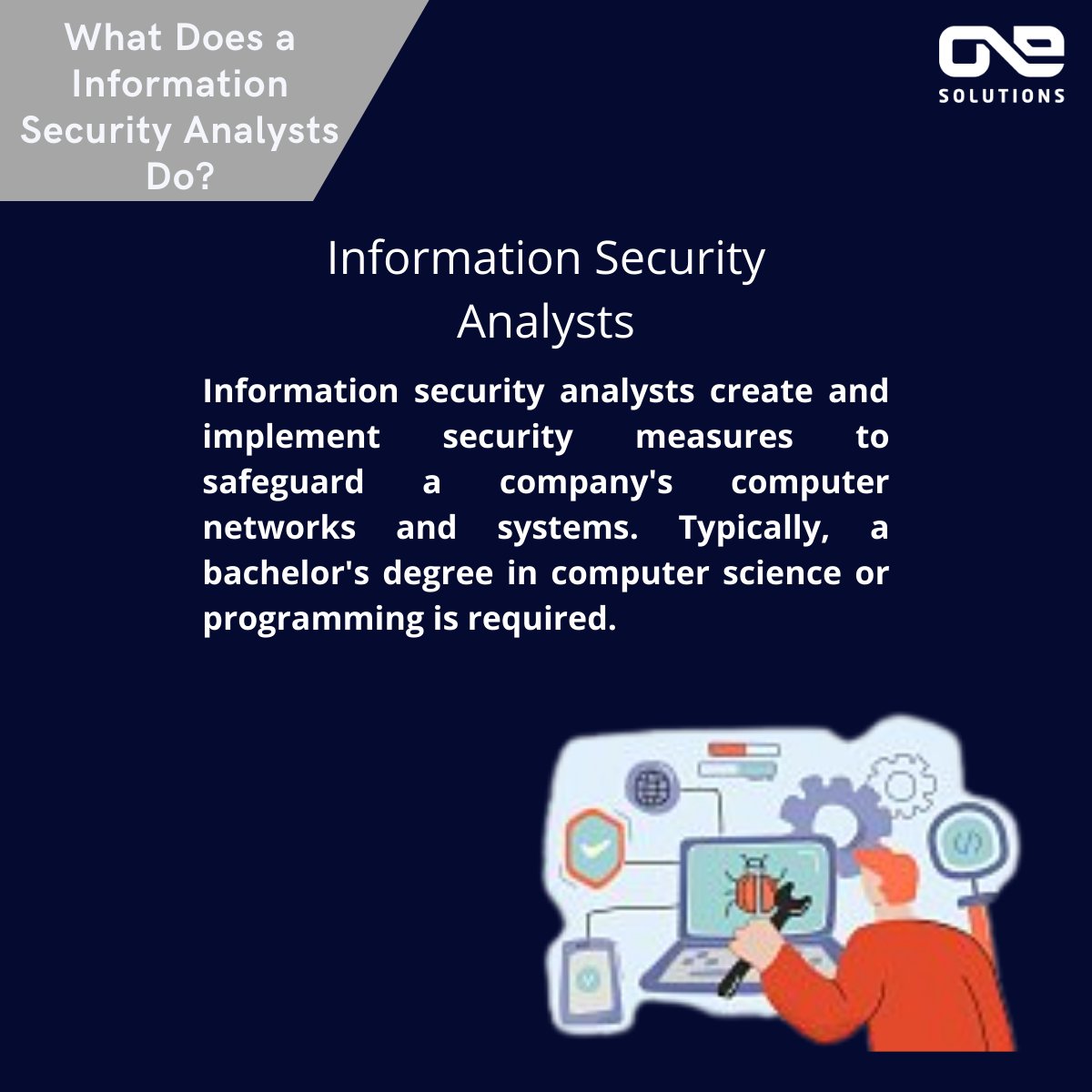 OneSolutionsWeb's tweet image. Career Path – Information Security Analysts
#careerdevelopment #informationsecurityanalysts #softwareengineering #softwareengineer #outsourcing #outsourcingservices #onesolutionsweb #softwaredevelopment #geek #computerscience #softwaredeveloper #webdeveloper #webdesign