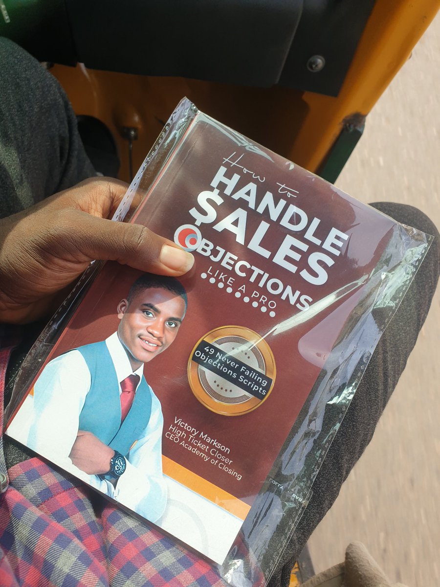 VictoryMarkson's tweet photo. Why And How I wrote the Book How To Handle Sales Objections Like A Pro

Let me tell you how first

Truth be told, I hate writing, that's one of the reasons I don't write long-form content.

But when the need to write How To Handle Sales Objections Like A Pro came...

#Thread... https://t.co/QrpPsMbydV