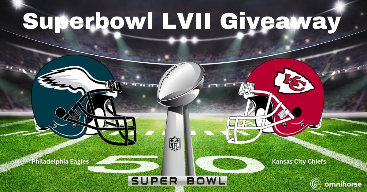 Omnihorse (@omnihorse_nft) on Twitter photo Superbowl 🏈 LVII Giveaway
In celebration of the upcoming Superbowl match btw <a href="/Eagles/">Philadelphia Eagles</a> vs <a href="/Chiefs/">Kansas City Chiefs</a> we are giving away:
➡️Girl Magic🪄NFT (0.08E)
To Enter⬇️
🥇Follow <a href="/omnihorse_NFT/">Omnihorse</a> 🏇
🥈Like + RT + Tag 3 👦
🥉Comment below and tell us who your winner is 🗣️
Winners 2/12 ⏳ Superbowl 🏈 LVII Giveaway
In celebration of the upcoming Superbowl match btw <a href="/Eagles/">Philadelphia Eagles</a> vs <a href="/Chiefs/">Kansas City Chiefs</a> we are giving away:
➡️Girl Magic🪄NFT (0.08E)
To Enter⬇️
🥇Follow <a href="/omnihorse_NFT/">Omnihorse</a> 🏇
🥈Like + RT + Tag 3 👦
🥉Comment below and tell us who your winner is 🗣️
Winners 2/12 ⏳