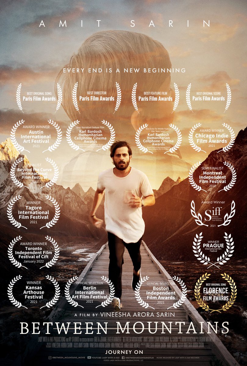 VineeshaAS's tweet photo. So humbling to be the first female director to shoot an entire feature on an iPhone. Now streaming on Amazon. #shotoniphone #betweenmountainsmovie #StreamingNow @indierights @toamitsarin @Apple https://t.co/6f2k5IoUk2