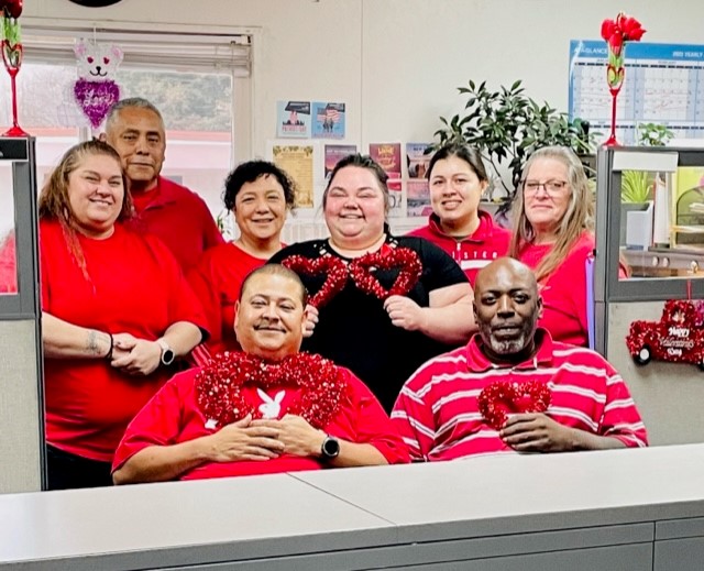 Coming together makes the ♥️ happy! Thank you to the Bronco employees who participated in Friday's National Wear Red Day as a reminder of the importance of heart health! . #wearredday #heartmonth #hearthealthmonth #broncowineco