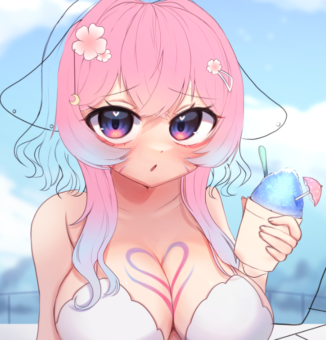 wip art :> anyone else rlly like snowcones??