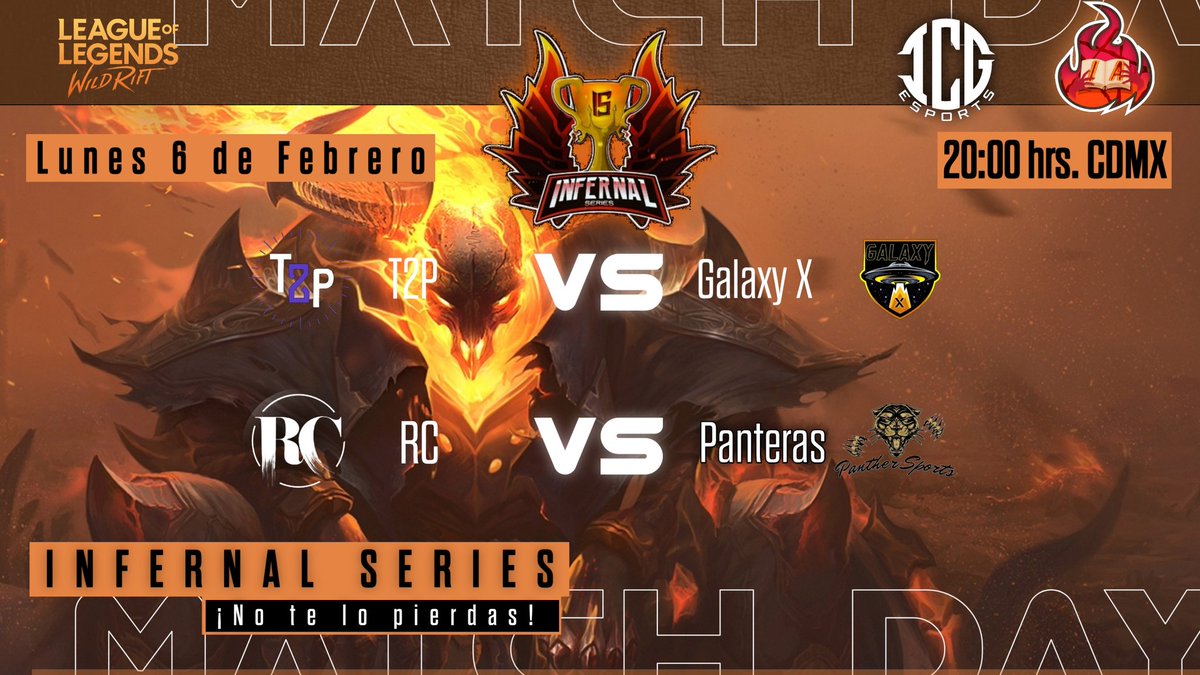ScrimHouseLan's tweet photo. Enfrentamientos del día de hoy la @pick_time2  vs Galaxy X 
Y de segunda ronda RC Creative vs Panteras Esport hoy a las 8 :00pm CDMX https://t.co/qK6XzEJlqN
