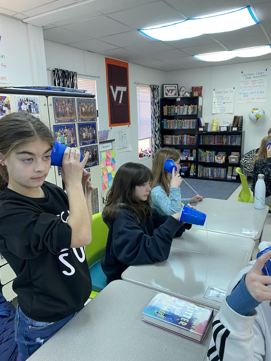 Portersposse's tweet photo. Another #YoungScientist lesson today. It was a good preview of Sound and Light which come later this year. @OldHundredES #porterspossee https://t.co/e66qh3dN04