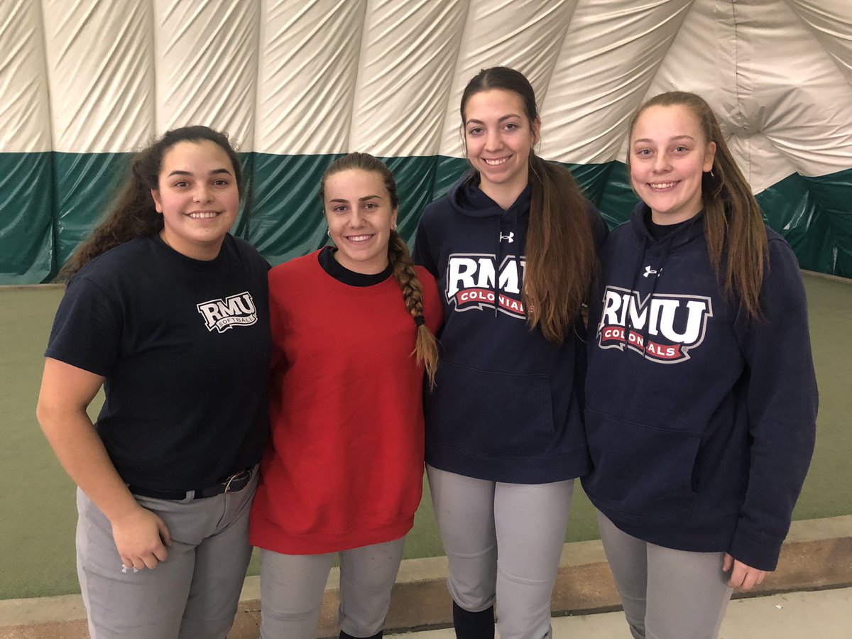 RMUSoftball's tweet photo. Here is our #ColonialChallenge Championship Final 4! Congrats to Dana, Cat, Char and Alaina. 💪

Dana takes on Cat and Char vs. Kouts tomorrow. Who’s heading for the Championship on Wednesday?

#Compete #BuildTheBoat https://t.co/iuoOKcLfEC