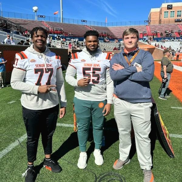 Walker Nettles (@walkernettles) on Twitter photo It was great to meet and speak with two awesome offensive linemen @bigE__18 and <a href="/wcmcclendonjr/">Warren McClendon Jr</a> at the Senior Bowl. It was great to meet and speak with two awesome offensive linemen @bigE__18 and <a href="/wcmcclendonjr/">Warren McClendon Jr</a> at the Senior Bowl.