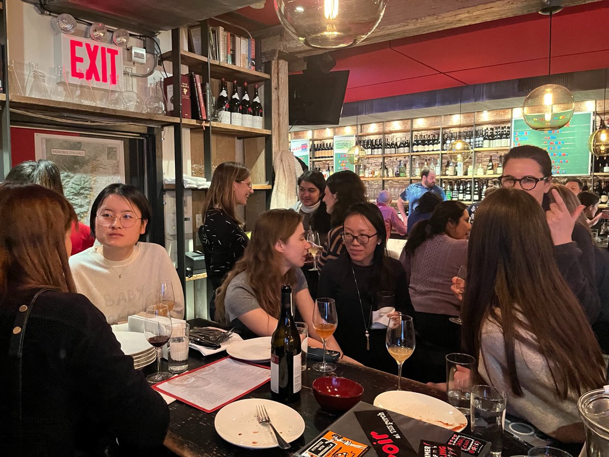 maddiehfaulkner's tweet photo. We hosted a Women in AI wine night in NYC to kick off a new community for data and AI leaders. It was a full circle moment for me to have the opportunity to unite this incredible community after being a DS leader who was usually the only woman in the room. Just the start ✨ https://t.co/9COnX5pv9F