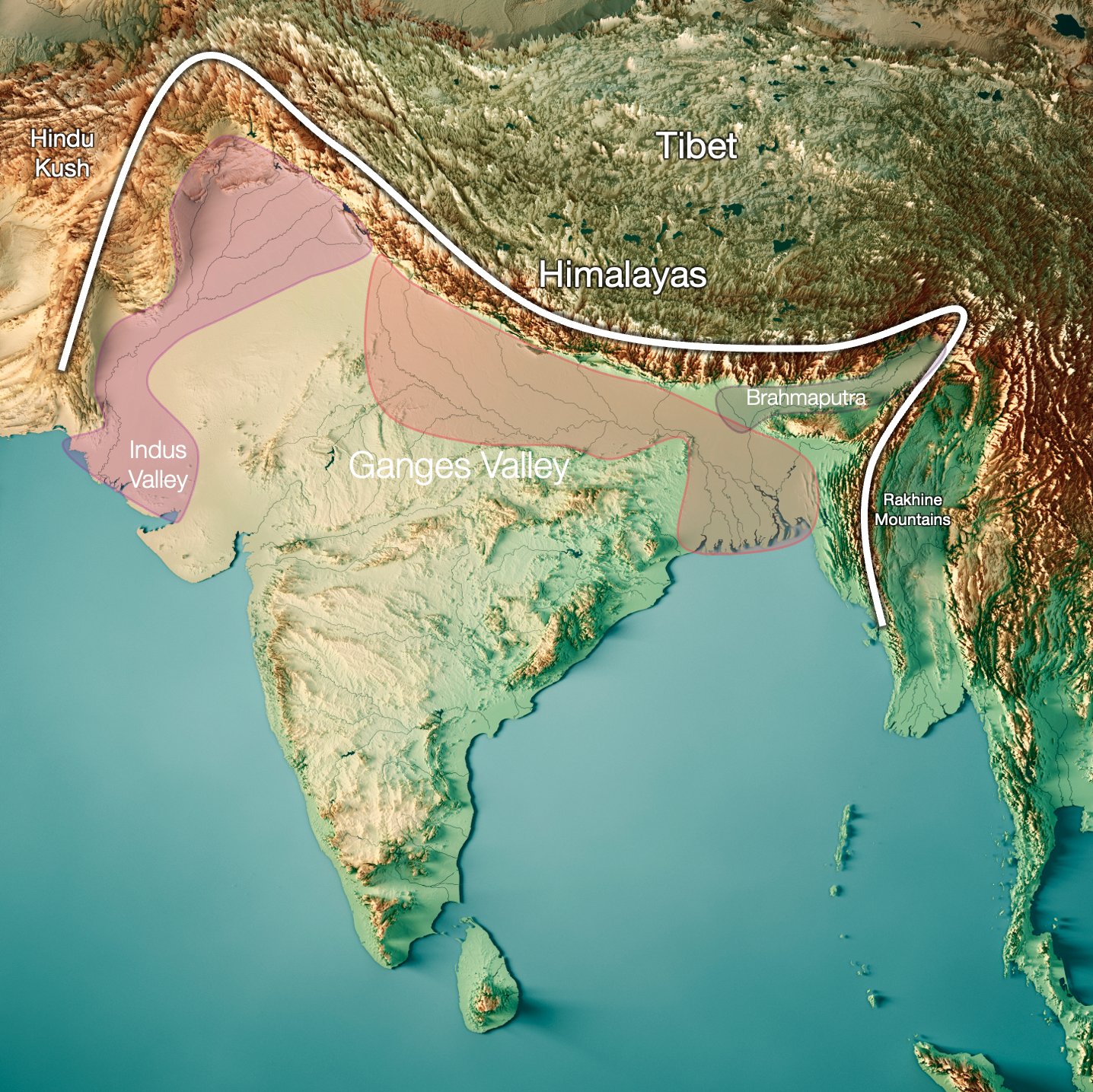 ganges river map