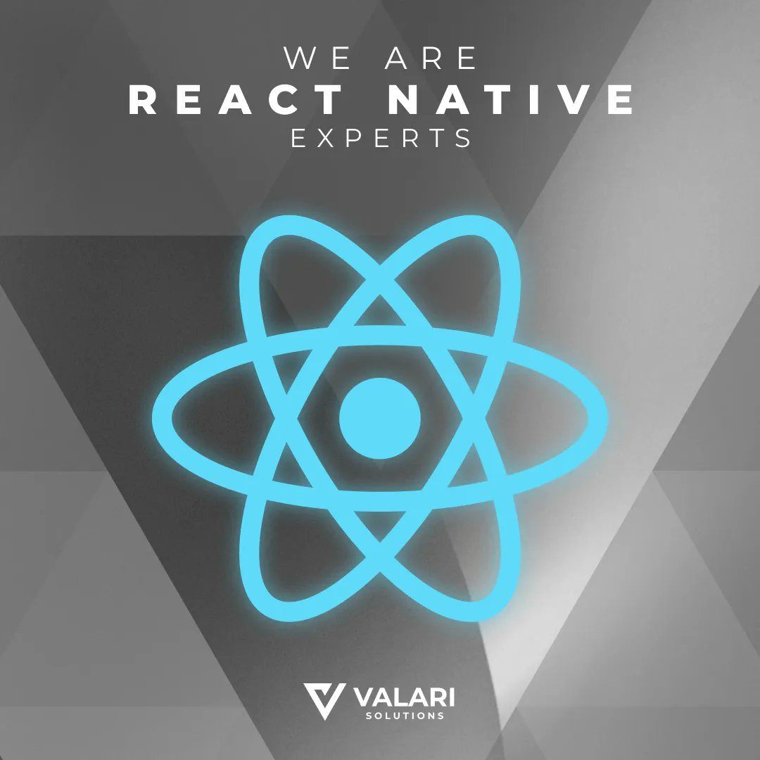 🤓 Building mobile apps that deliver. With the power of #ReactNative we create seamless user experiences delivered on both iOS and Android 📱 

📲 Contact us now!

#ValariSolutions #Apps #Appdevelopment #Android #iOS #mntech #midwesttech #startups #reactnative #mobiledevelopment
