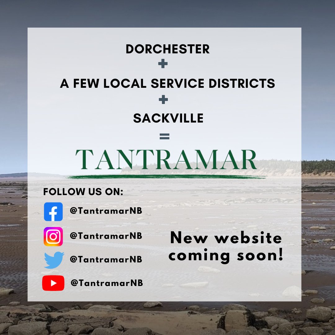 A friendly reminder that the former Town of Sackville and Village of Dorchester social media platforms will no longer be used as of February 13, 2023. To stay in the know, please follow @TantramarNB .