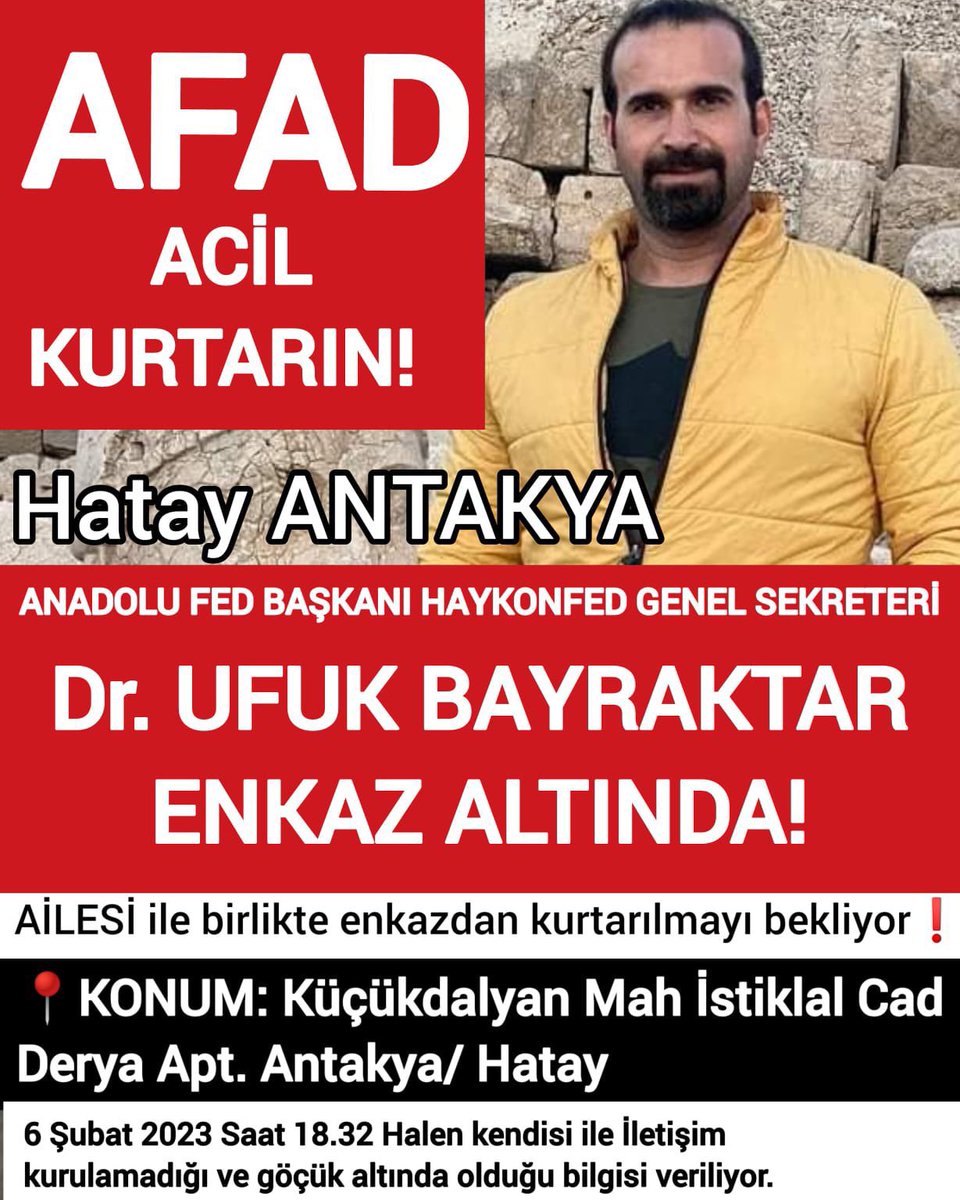 darkbluechild's tweet photo. @ProfDemirtas ABİ ÇOK ZOR DURUMDA HERKES HATAYDAKİ KİMSEYE ULAŞAMIYORUZ.
ALLAH AŞKINA YAY ABİ
UFUK BAYRAKTA https://t.co/DqSxnd7R7O