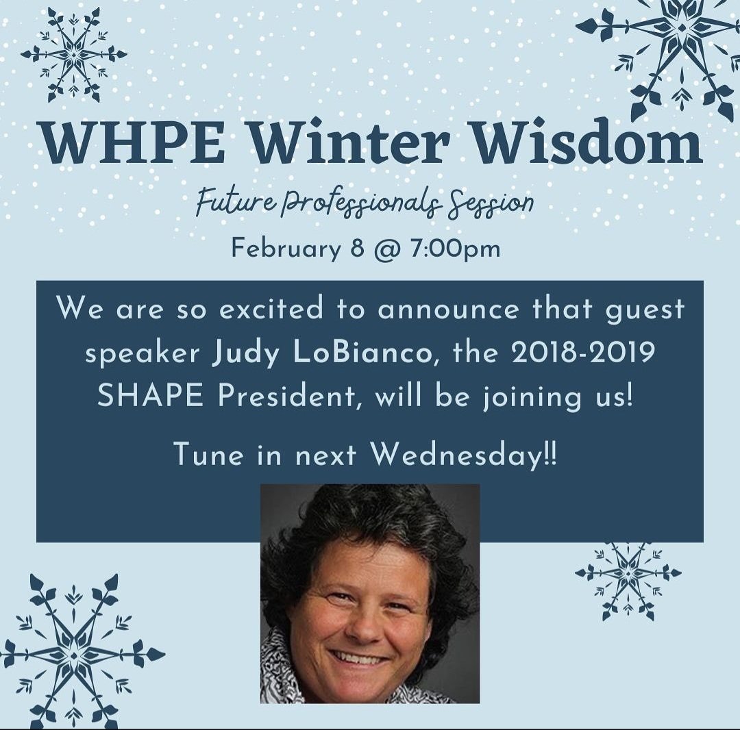 💥Amazing Opportunity💥
<a href="/jlobianc/">Judy LoBianco</a> will be speaking to Future Professionals at the Feb. 8th <a href="/WHPEOffice/">WHPE</a> Winter ❄️ Wisdom zoom event! 
WHPE members, be on the lookout for the link...coming to your inbox soon💥