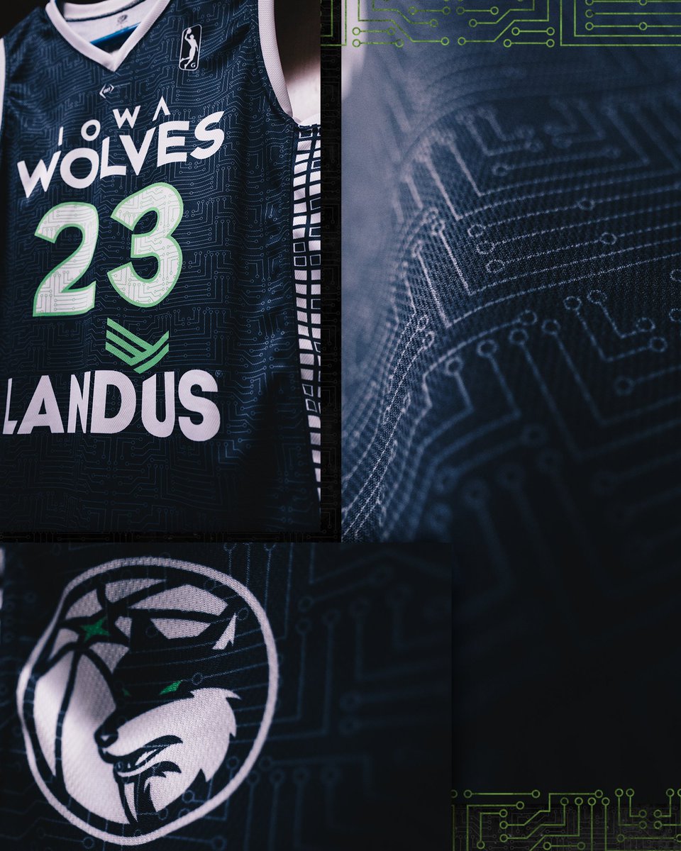 🖥️ 𝙝𝙚𝙡𝙡𝙤, 𝙬𝙤𝙧𝙡𝙙! The Wolves' newest threads pay homage to Iowa's place in computing history and hit the floor TOMORROW ⚫️🟢 AUCTION: bit.ly/3YcHuXg