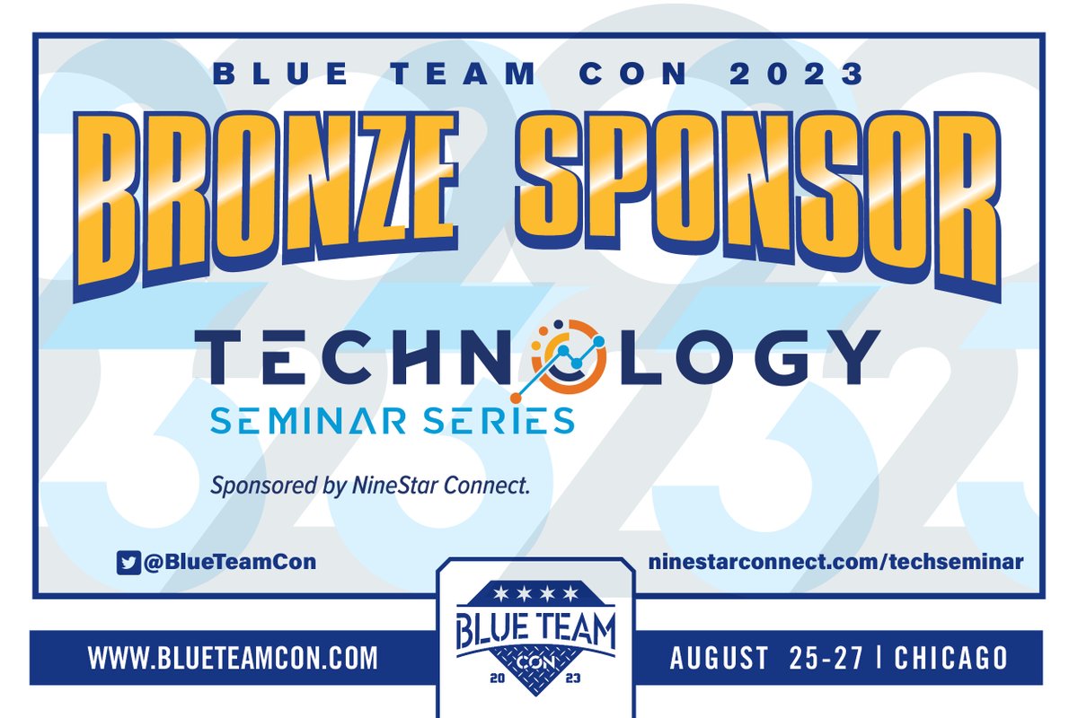 BlueTeamCon's tweet photo. Blue Team Con 2023 is proud to announce the Technology Seminar Series as a Bronze Sponsor. https://t.co/J6hXfKi9hs