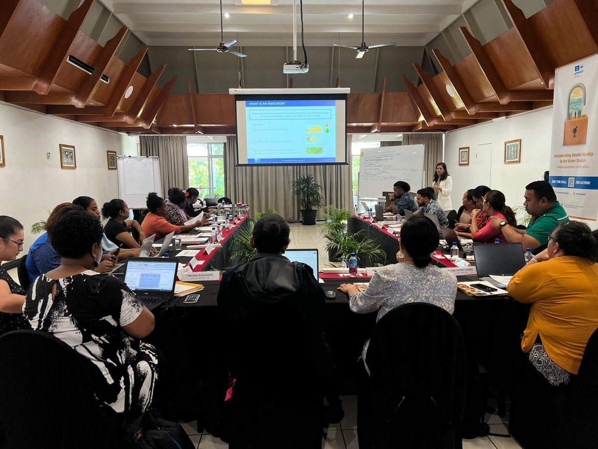 UNESCOWWAP's tweet photo. Day 2 of the training on 'Gender, Water and #Climatechange'.
Let's talk about #data & the need for sex-disaggregated data in particular!
👉Data is our entry point for #Acceleratinggenderequality in the water domain! https://t.co/Vu2Ci1BlT0