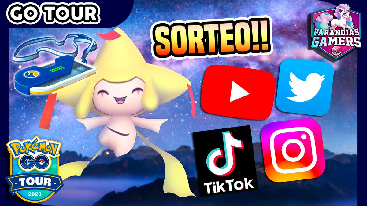ParanoiasGamers's tweet photo. 🎁Sorteo para un ticket del #PokemonGOTour Hoenn!
▶️Requisitos:
1) Síguenos en Youtube y en Twitter
2) Rt a este tweet.
3) Responde a este tweet mencionando a un amigo y con una captura de pantalla de que estás suscrito al canal de YT.
+Info: https://t.co/SAaAfZjbsQ https://t.co/onn1PgdOsJ