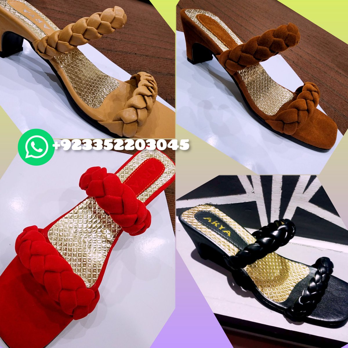 ARYA Double Strap Heeled Sandals 

All Sizes From 6 To 11 Availble 

Whatsapp Us To Buy 

Also Availble On wholesale 

Whatsapp Us 

 #lahore #shoes #arya #wholesale #heels #peshawar #Tsunami #MujhePyaarHuaTha #پرویزمشرف  #styloshoes #StyloPakistan
