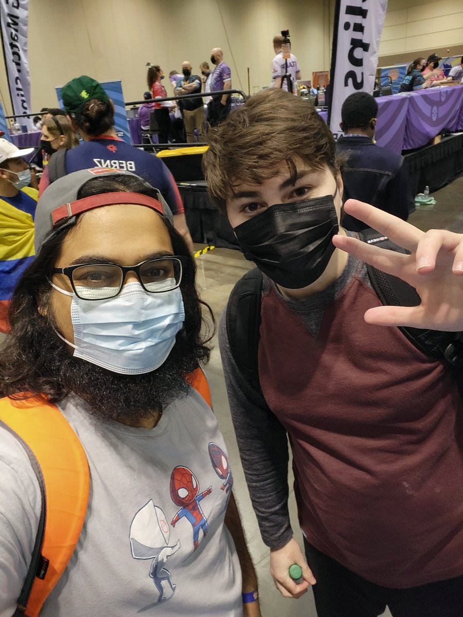 clockworkVGC's tweet image. Couldn't have asked for a better first opponent than @PqlarBear, especially with the long wait. @PokesportsPod Michael was next round, and I got a lot of valuable advice and encouragement from both of them (yes, I started 0-2 lol)