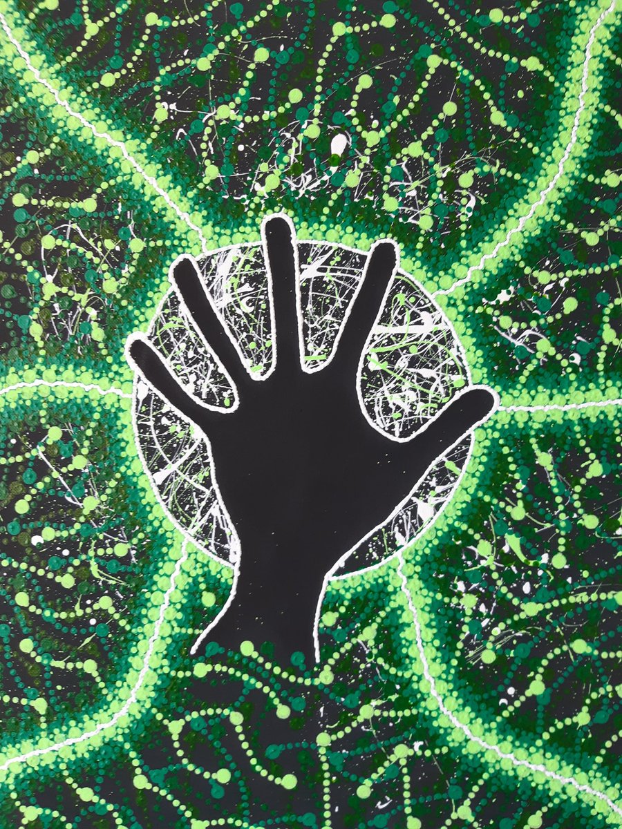 Latest addition to my Connections Collection.

Caring For Living Things

A piece about our connection to living things and how we care for everything around us.

#tezos #indigenousnft #firstnationsnft #dotpainting
#aboriginalart

🔗🧵👇🏾