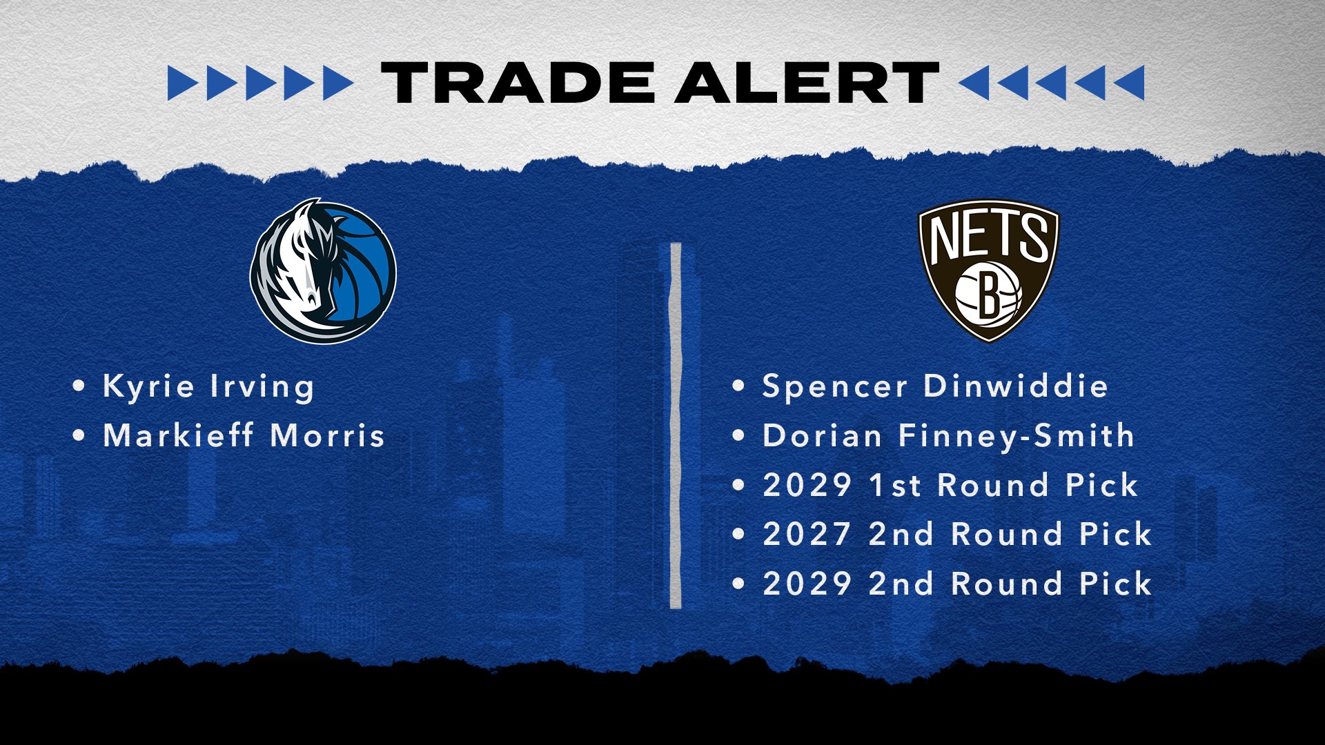 Nets trade Kyrie Irving to Dallas Mavericks for Spencer Dinwiddie