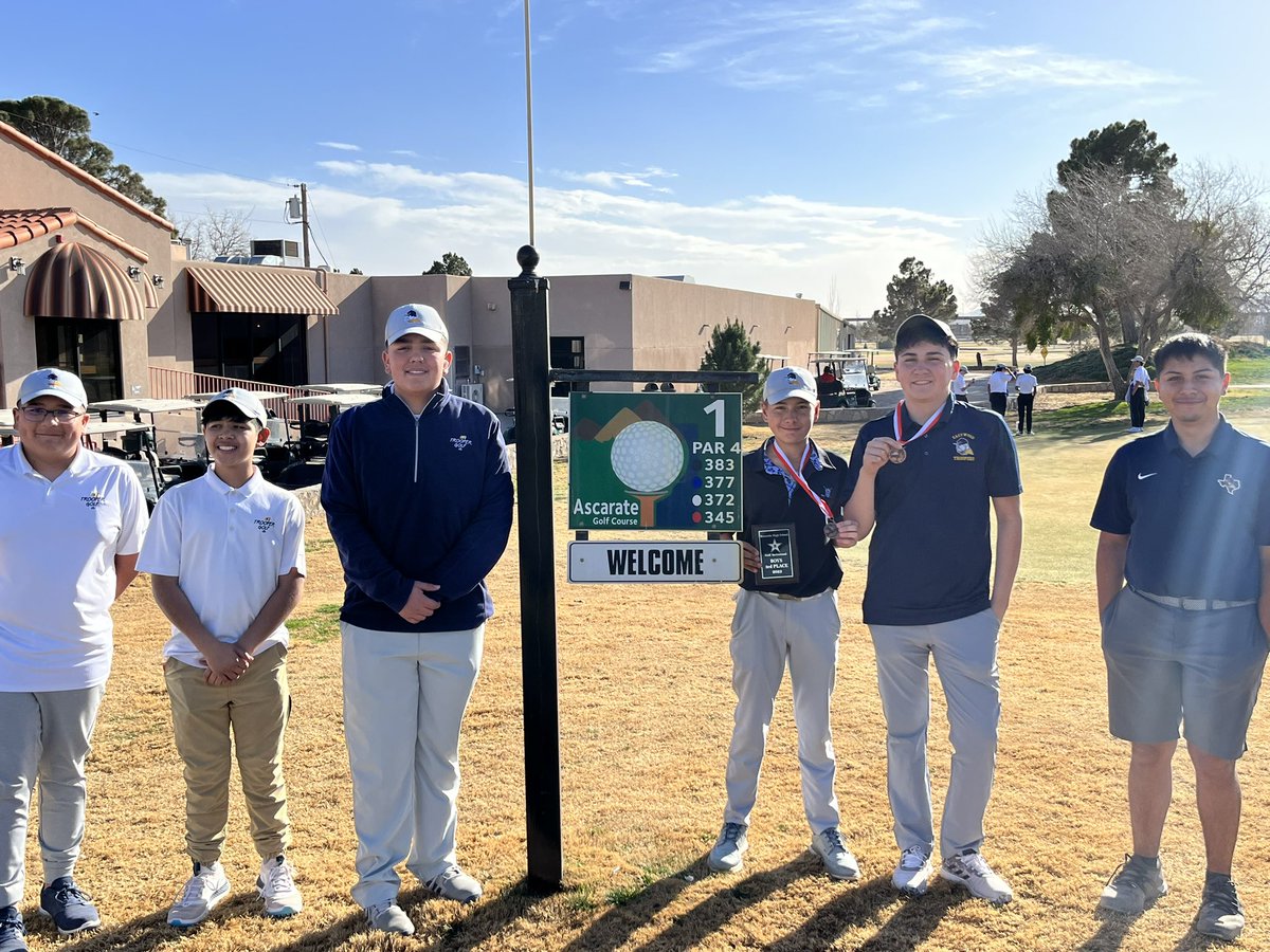 trooper_golf's tweet photo. Individually we had two finish inside the top 10. Freshman Robert Martinez witha score of 83 and freshman Enrique Solis finishing with a score of 85. Great job boys we are making great strides. Keep putting in the work. @Btorres_EHS @EHSCoachLopez @EastwoodSports https://t.co/5ud8EaNS6p