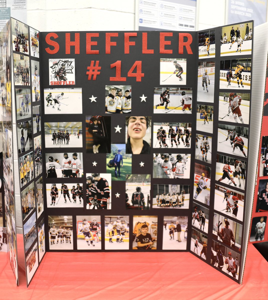 MoonHockey's tweet photo. #SeniorNight festivities have begun!
#PlayerBoards 1/2 https://t.co/baHcROaz5G