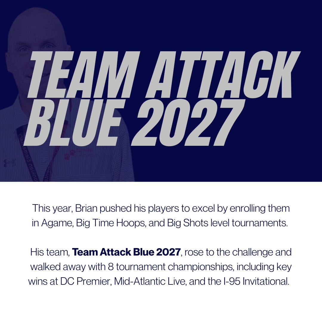 LBAAttack's tweet image. Three claps for Coach Blubaugh.🏀👏🏀 Last evening, the Team Attack coaching staff paused to recognize our 2022 Coach of the year. We’re forever grateful for all of our dedicated LBA Coaching staff and can’t wait to see more of what @teamattack2027_does this year! 
#TeamAttack