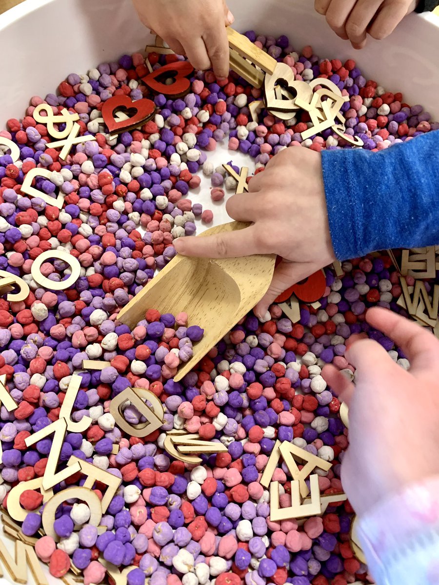 Sensory play and letters!  I LOVE the sound of these chickpeas in the PlayTray. We are scooping, pouring and using tongs to pick out letters and sort them into the alphabet tray.

PlayTray from @scholarschoice (use code joysoflearning15 to save on your purchase!)
#sensoryplay