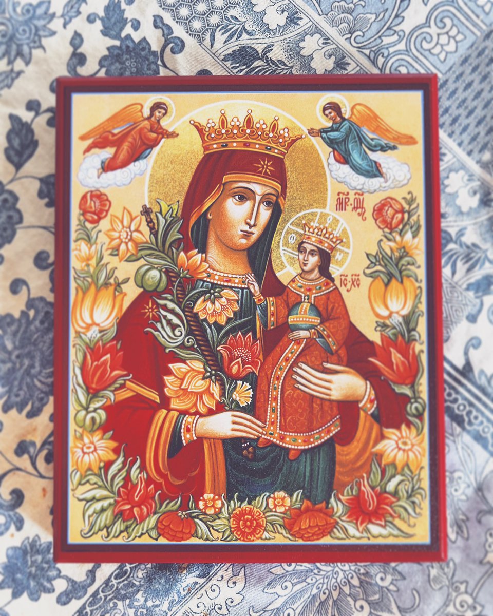 RRR0BYN's tweet image. Lady Theotokos the Unfading Flower.