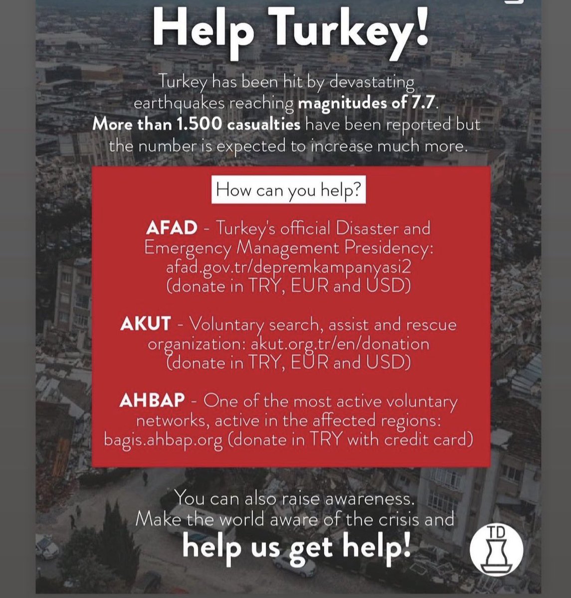 global call   #HelpTurkey