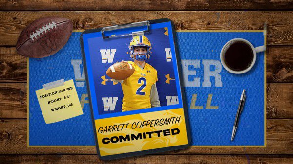 I’m extremely excited to announce my commitment to <a href="/Widener_FB/">Widener Football</a> to continue my academic and athletic career I couldn’t thank my coaches, teammates, and family enough for helping me reach my dream!!! Thank you <a href="/CoachCalebKoval/">Caleb Koval</a> <a href="/Coach_Frantz/">Greg Frantz</a> 💛💙 GO PRIDE!!!