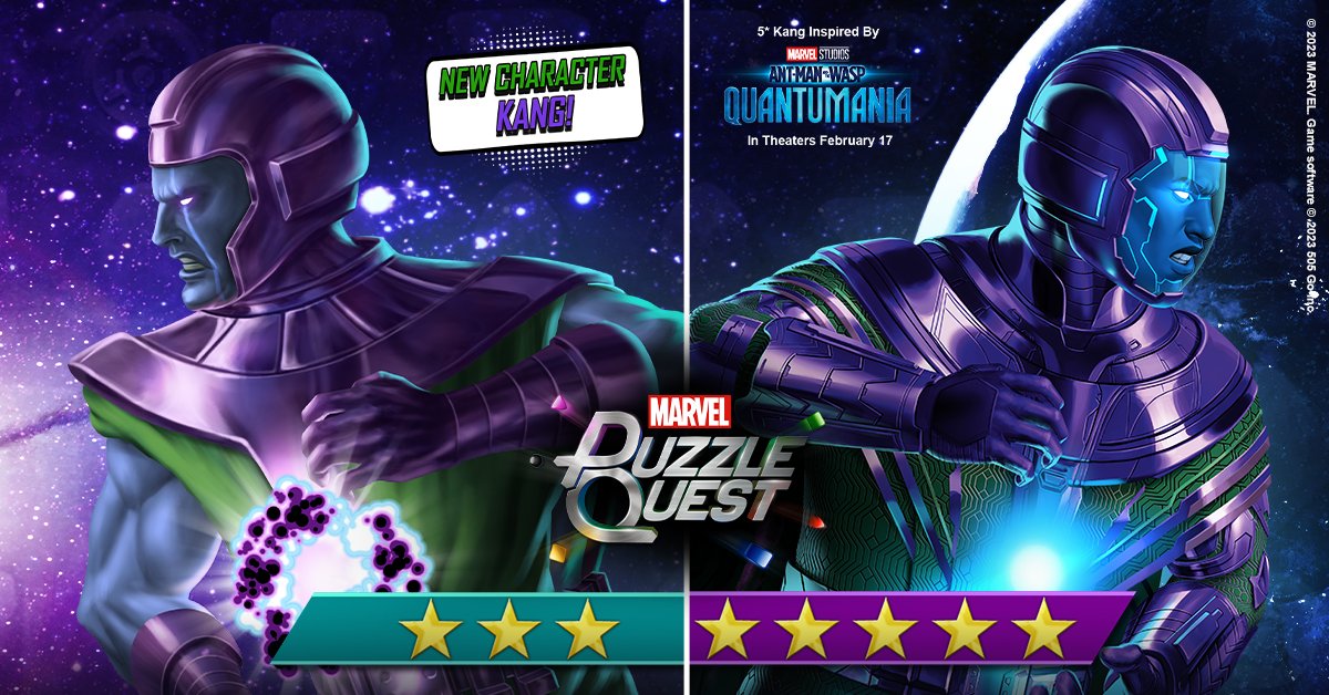 MarvelPuzzle's tweet image. 3-Star Classic or 5-Star Contemporary Kang the Conqueror inspired by Marvel Studios’ #AntManAndTheWaspQuantumania? Which version of this fearsome time-traveling entity do you like (fear) the most? mpq.social/k35i
