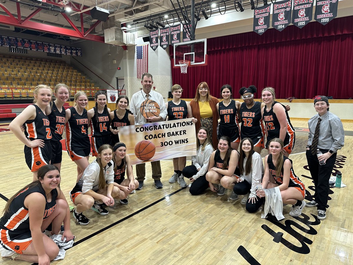 NFJHChristopher's tweet photo. Congratulations to Coach Baker for reaching his 300th Career Victory!!! ⁦@NFSchools⁩ ⁦@TheTigerTattler⁩ https://t.co/ps4aJ8U90J