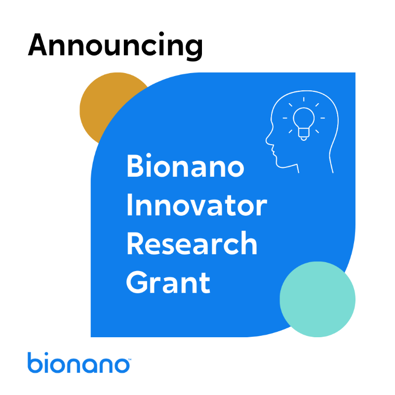 bionano's tweet photo. Announcing…#Bionano Innovator Research Grant! Accepting applications: FEB 6 – MAY 6. Unlock the power of comprehensive genome SV detection to make new scientific breakthroughs using #OGM! 5 Winners – Amazing Prizes – Become a #BionanoInnovator, Read More: https://t.co/nFp2XVocr4