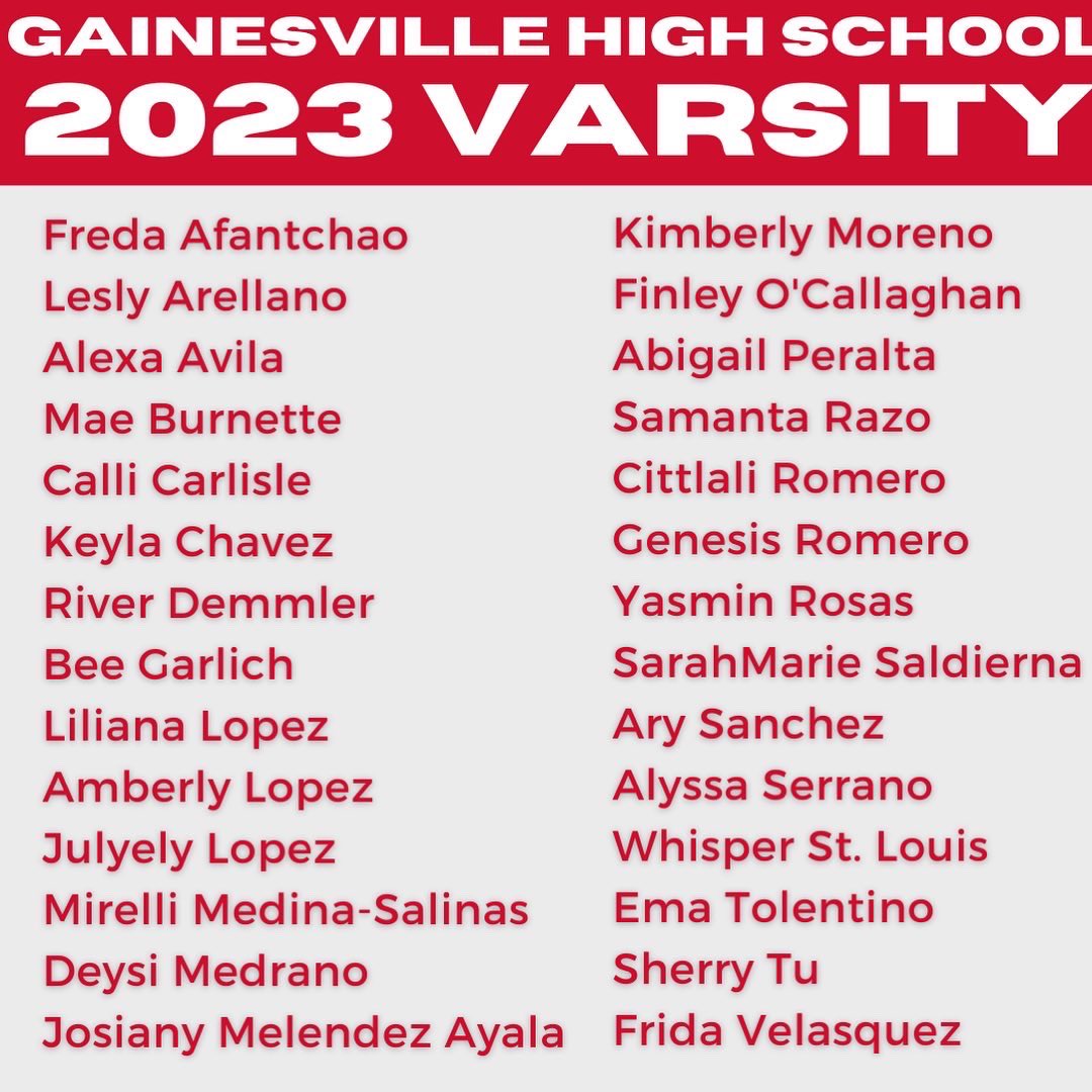 GHS Girls Lacrosse on Twitter "Introducing the 2023 Gainesville High