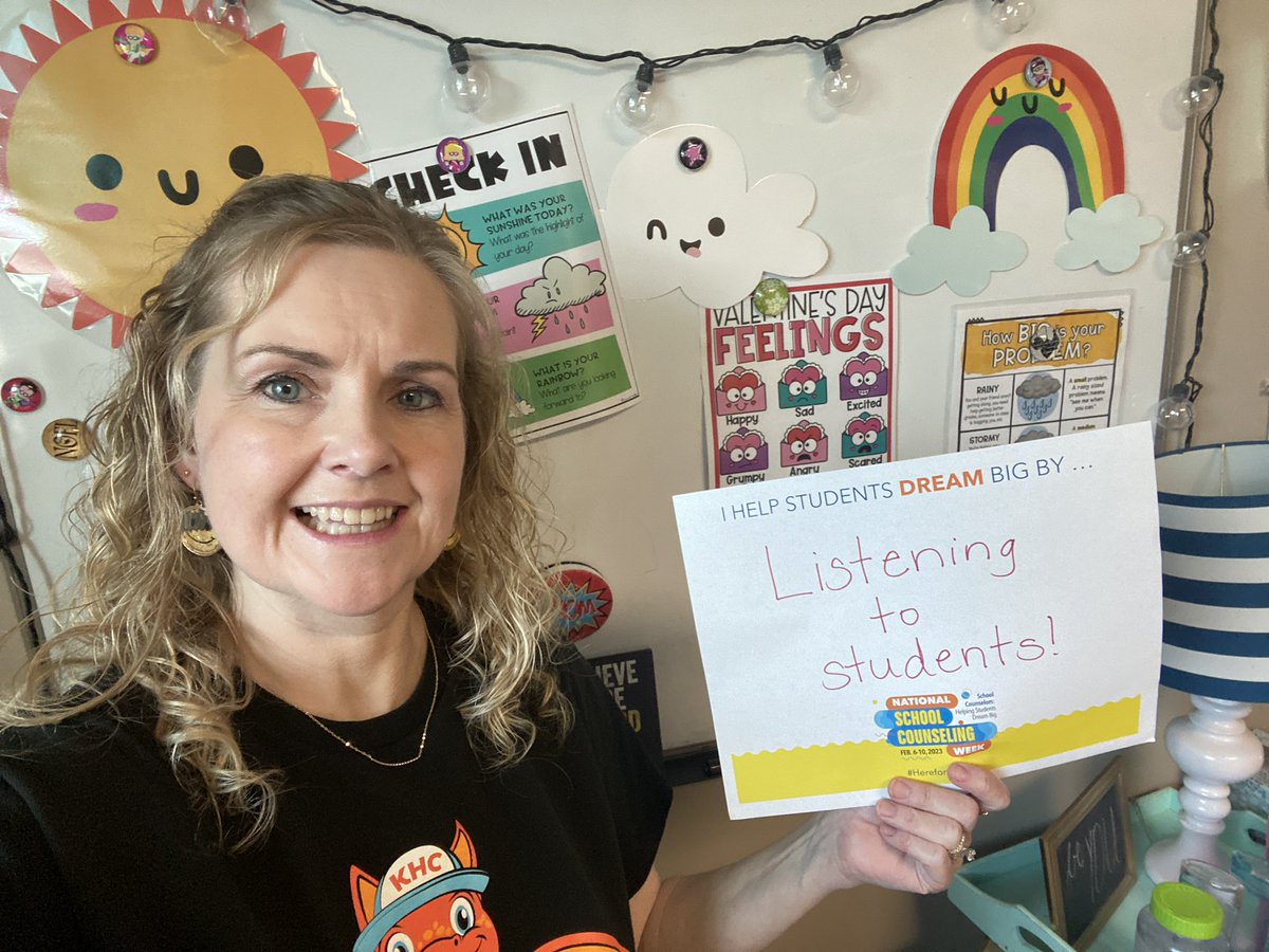 Counselor_Isler's tweet photo. Happy National School Counselor Week!! We are here to help kids grow and learn and prepare students to be future-ready!! I’m so lucky to be at @Boals_Frisco and work with amazing staff, students, and their families!  #NSCW23 #HereForTheKids https://t.co/i5ks23OfIs