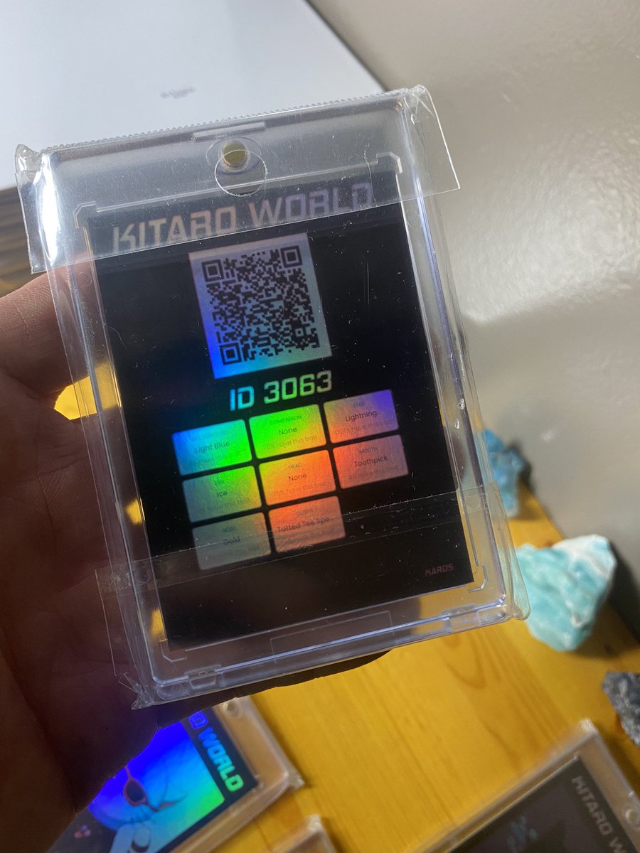 DonnyFurrow's tweet photo. My Holographic Kitaro Kards are here!! 
Along with this extra gift of a gem from @kxx_than of my handsome red tail Kat ✨❤️‍🔥 
Thank you so much sir for making these for me. You went above and beyond with your gift and I am truly grateful to you!
#KitaroFam #BigSmileEnergy #NFT https://t.co/8phakb2iaa