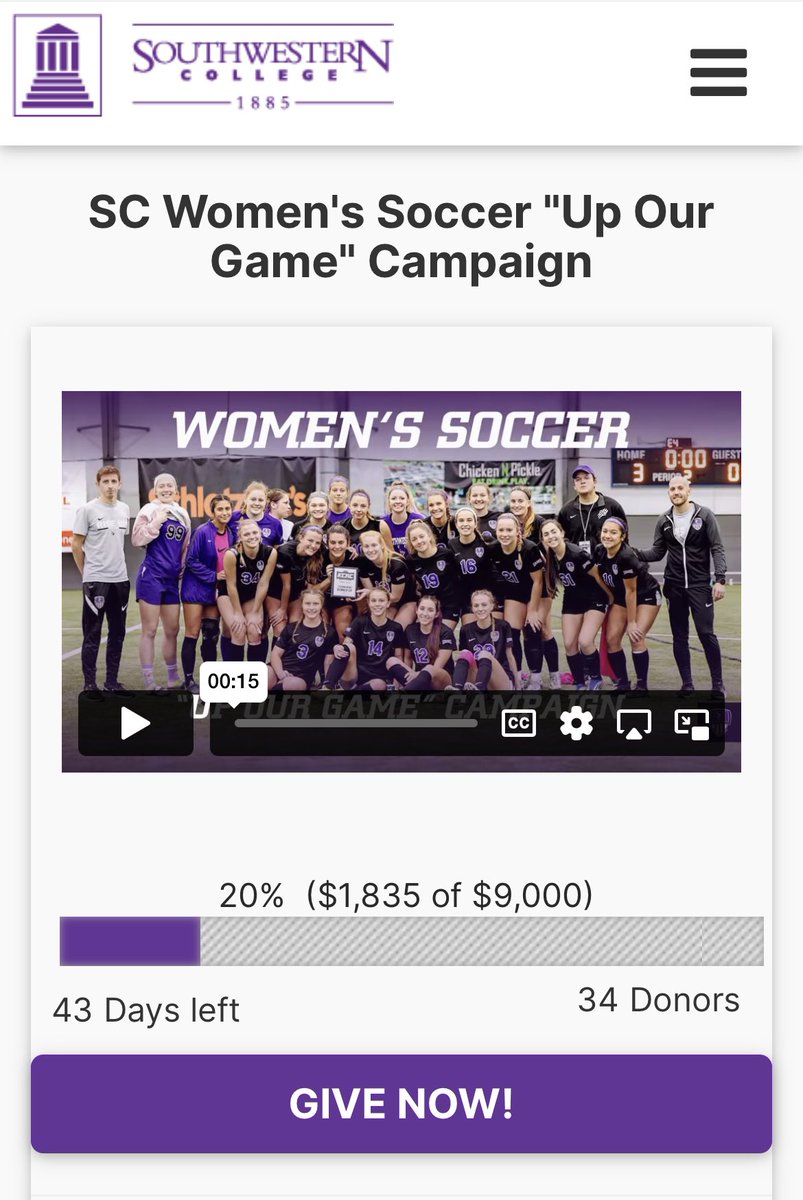 sc_womenssoccer's tweet photo. Tonight we started our 10 for 10 challenge with our players where our players look to get 10 people to donate at least $10 towards our gear and equipment fundraiser. Please consider helping us out and put it towards your favorite soccer player! Link in bio.  #HelpUsBuild #RiseUp https://t.co/FSZ6WGbeC7