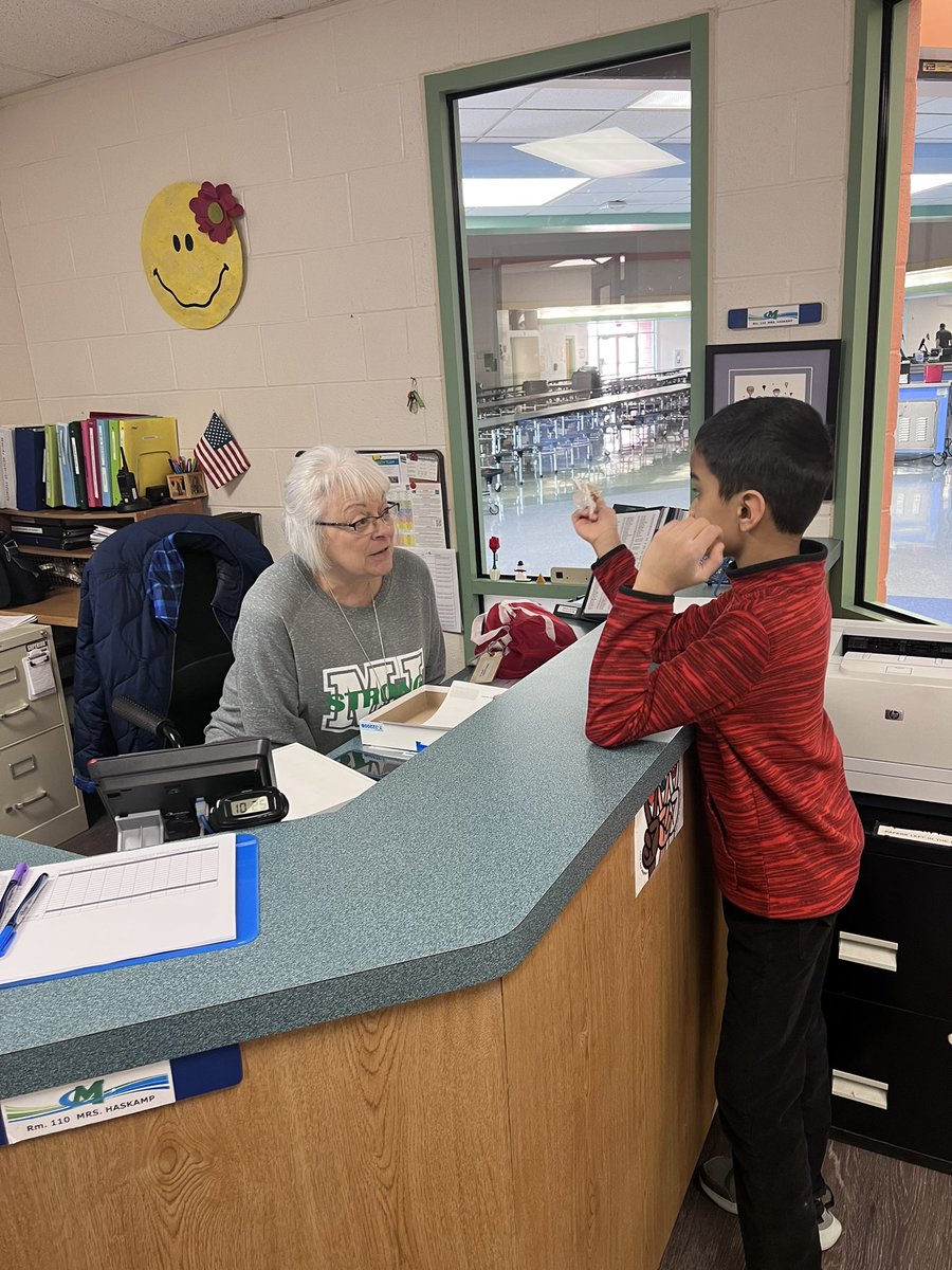 Happy Monday!! Thanks to MI staff for their continued support of our snack cart after a slight pivot. #MasonMomentum