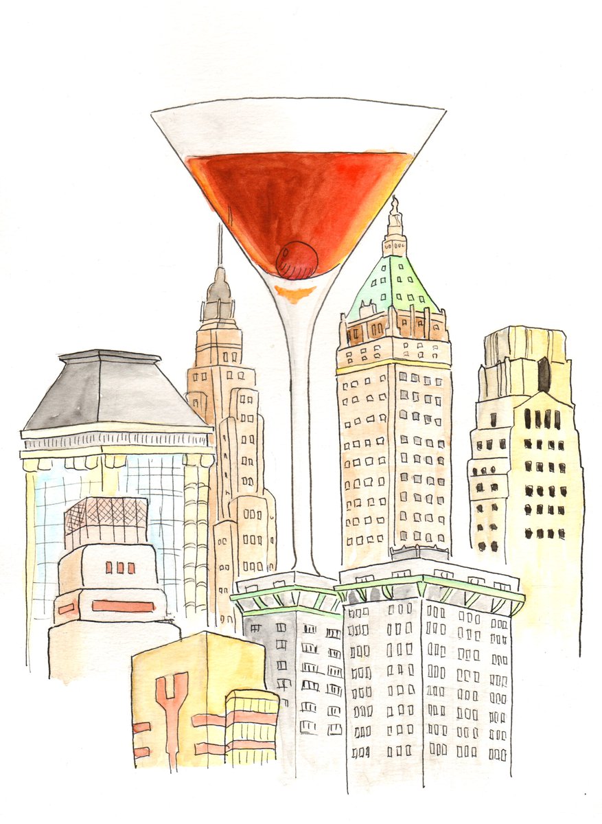 A Manhattan watercolor: