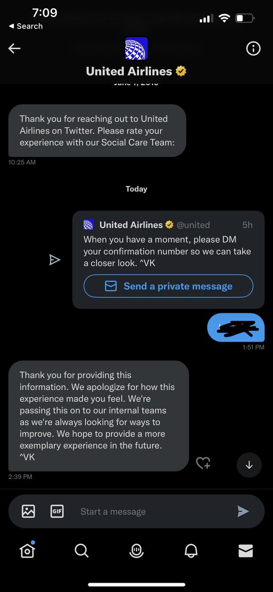 roshposh3's tweet photo. @united @united a weak apology for how I “feel” isn’t the answer here- what is your solution to employees who place passengers in dangerous situations and victim blame? https://t.co/cn2yzOyYFz