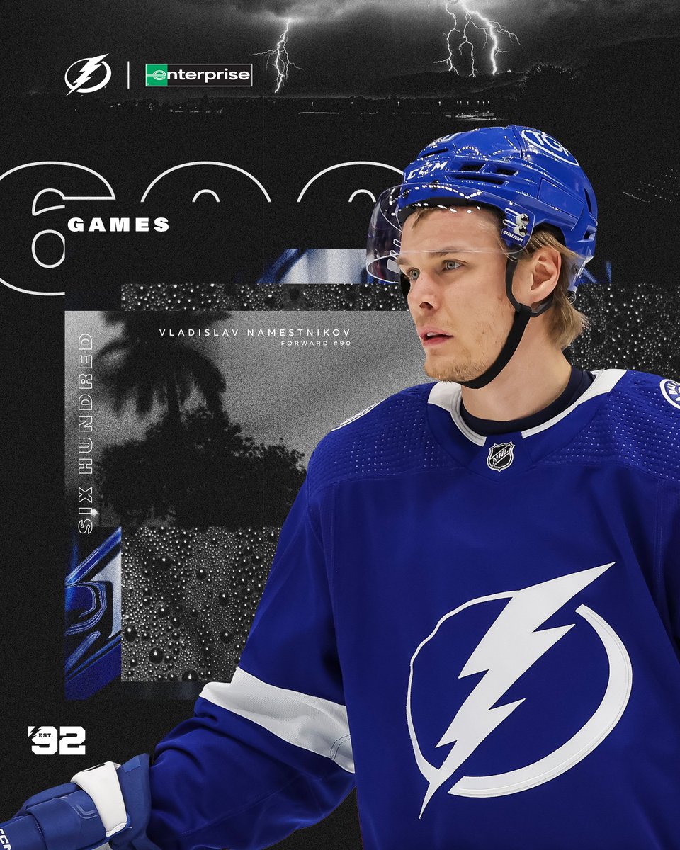 Tampa Bay Lightning on Twitter "6️⃣0️⃣0️⃣ career NHL games for Vladdy
