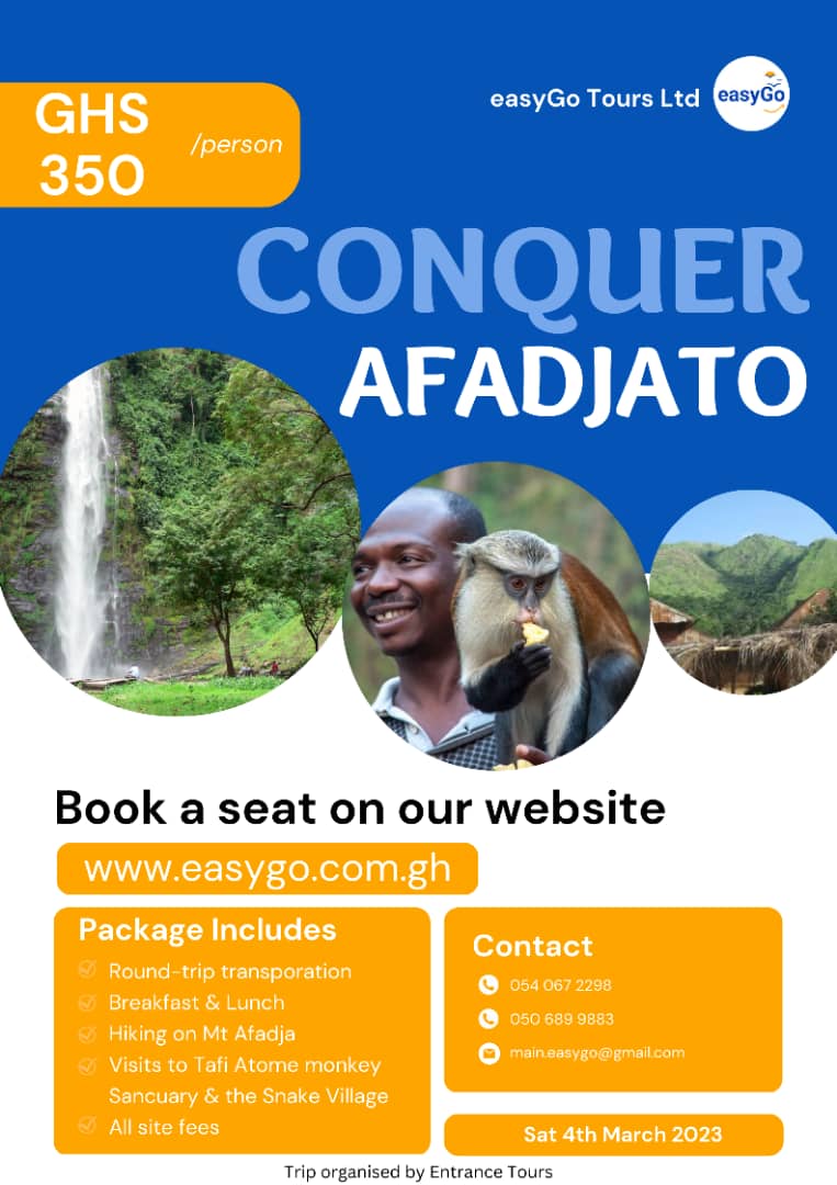 easyGo_gh's tweet photo. Forget the stress and let's hike our lives up to the highest peak in Ghanaππ
Waste no time
Book now at https://t.co/gRfweX6Oii
#easy #tour #explore #africa #volta #wearegoing
#afadzato
#explorevolta #exploreghana #exploreafrica #hiking #travel https://t.co/CUvXvMedK3
