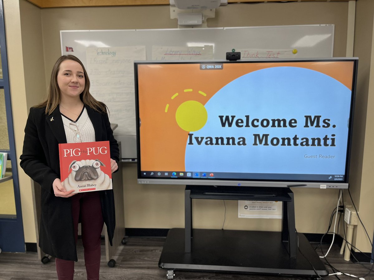 PacificJSchool's tweet photo. Reading like an #Engineer 📐
We’re welcoming in Guest Readers to share how they use reading in their occupations. Yvonna Montani - KGS Group spoke about reading as an engineer and shared her favourite book, Pig the Pug! @CdnConsultEng @Scholastic #ILovetoRead @mra_mb https://t.co/jZvuBJaIG5