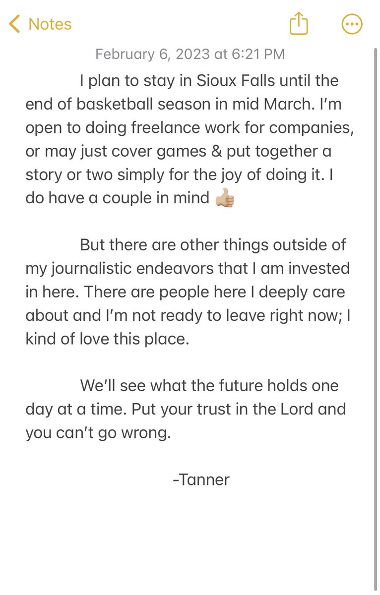 Tanner_Castora's tweet image. This past month my time with KELO came to an end
I’m extremely grateful for the past 2 years. This job changed my life.
I had a blast