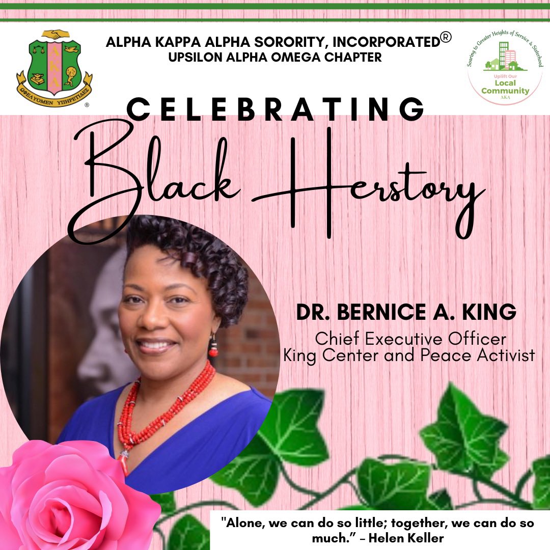 @AKAinGwinnett @BerniceKing 
#ElevateUAO #AKA1908 #ImpactUAO
#SoaringWithAKA #BlackHerstory