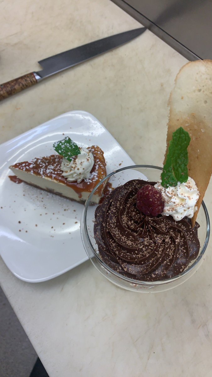 xpillihpx's tweet photo. a few of our desserts @ Ginger. we are open Wednesday through Sunday Super Bowl Sunday we will be closed make sure to stop by we also got picked for the best chicken wings in town! (Second pic is a dessert special that was served Sunday) https://t.co/UERCk6IyGj