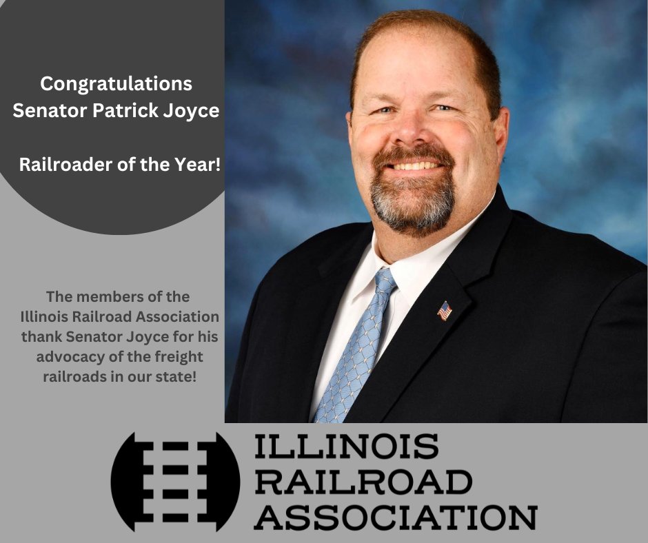 IllinoisRail's tweet image. Congrats @SenPatrickjoyce on your award as Railroader of the Year.  We look forward to continuing to partner with you on issues before the Illinois General Assembly. 
#ILRailDelivers
#RROY