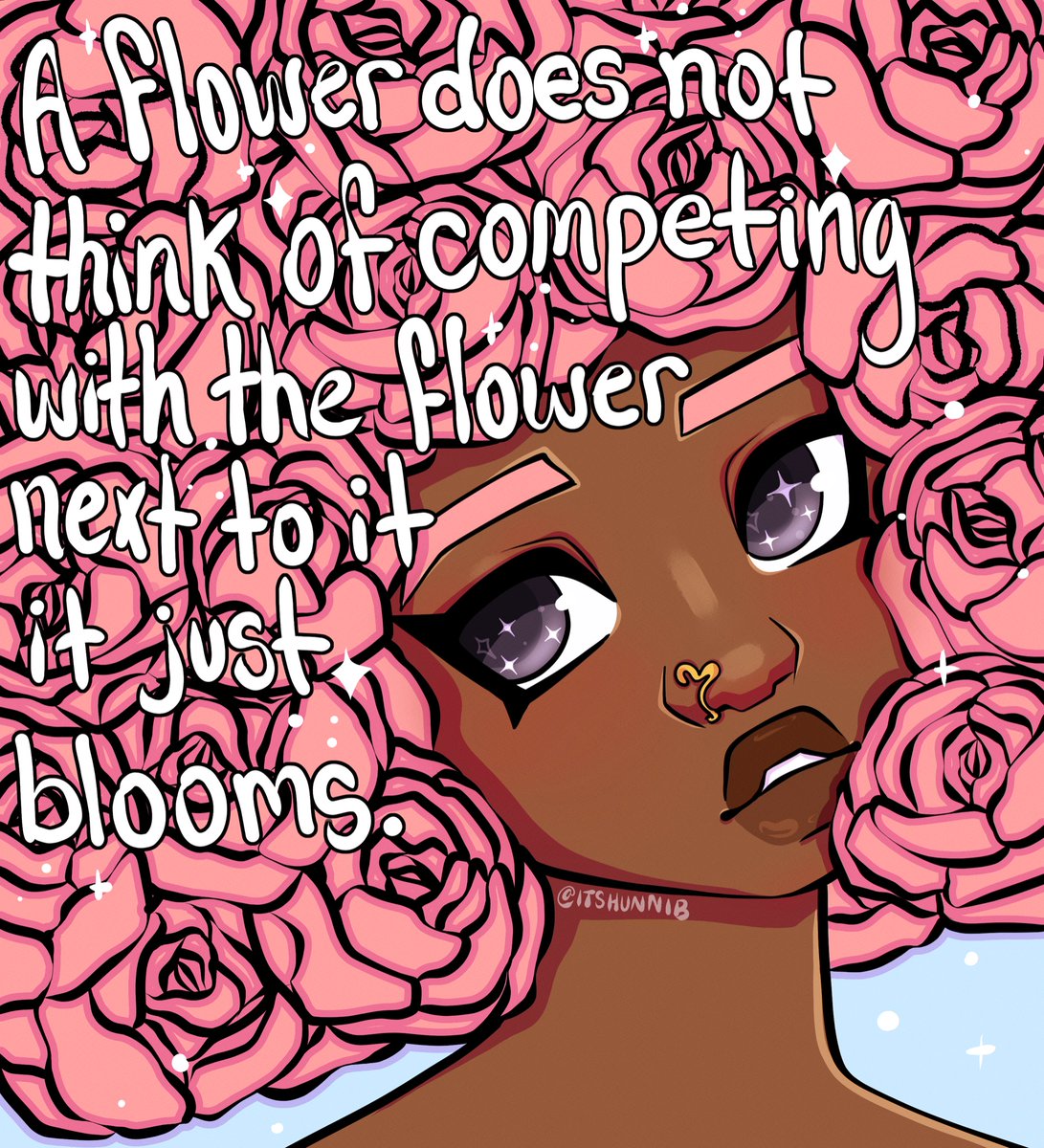 You're still going to bloom regardless
.
.
#affirmationart #digitalilustration #affirmationoftheday
#blackanime #afroanime #softblackgirl #naturalhair
#afrohair #manifestyourlife #naturalhaircommunity
#kawaiiblackgirls #afroart #digitalart